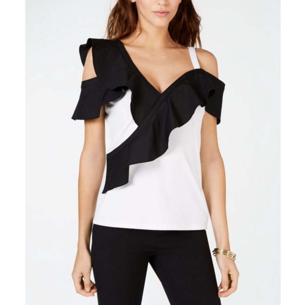 ⚡3/$10⚡I.N.C ruffle top